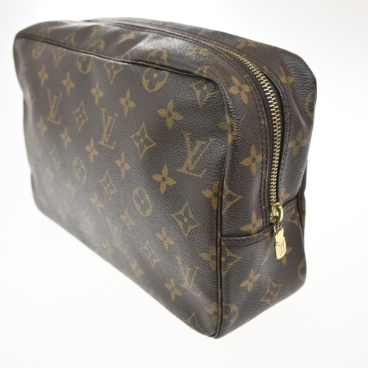 LOUIS VUITTON Trousse Toilette 28 Clutch Hand Bag Monogram Brown M47522 61MA188