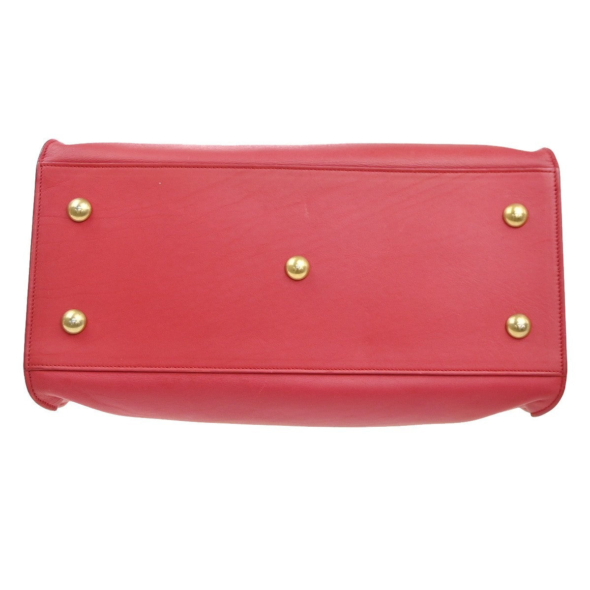 SAINT LAURENT Petit Cabas Y Line 2way Shoulder Hand Bag Leather RD Italy 76KC999