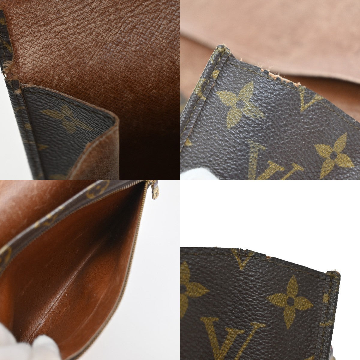 LOUIS VUITTON Pochette Rabat 23 Clutch Hand Bag Monogram Brown M51931 09YJ071