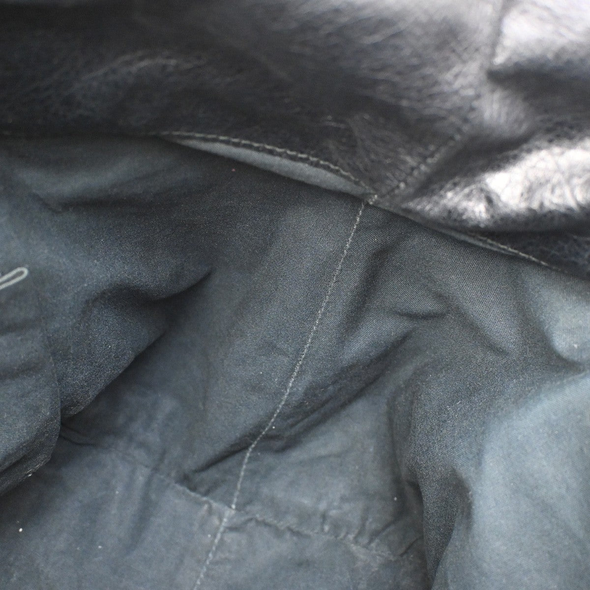 BALENCIAGA Logo The Sunday Shoulder Tote Hand Bag Leather Black Mirror 70YH628