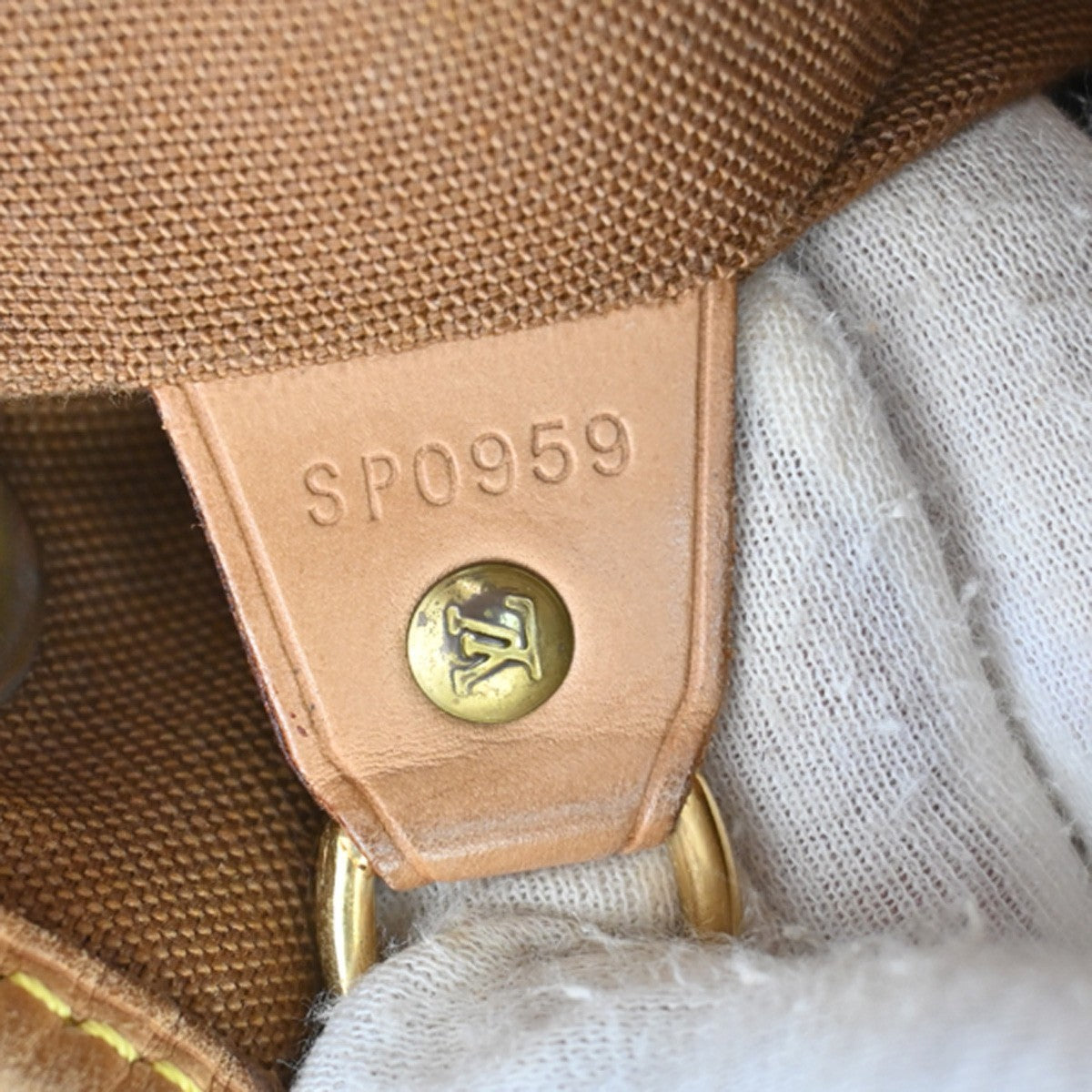 LOUIS VUITTON Montsouris MM Backpack Bag Monogram Leather Brown M51136 18DA238