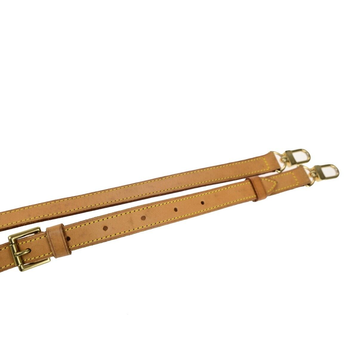 LOUIS VUITTON Adjustable Shoulder Strap Leather Brown GHW Bag Accessory 09YG713