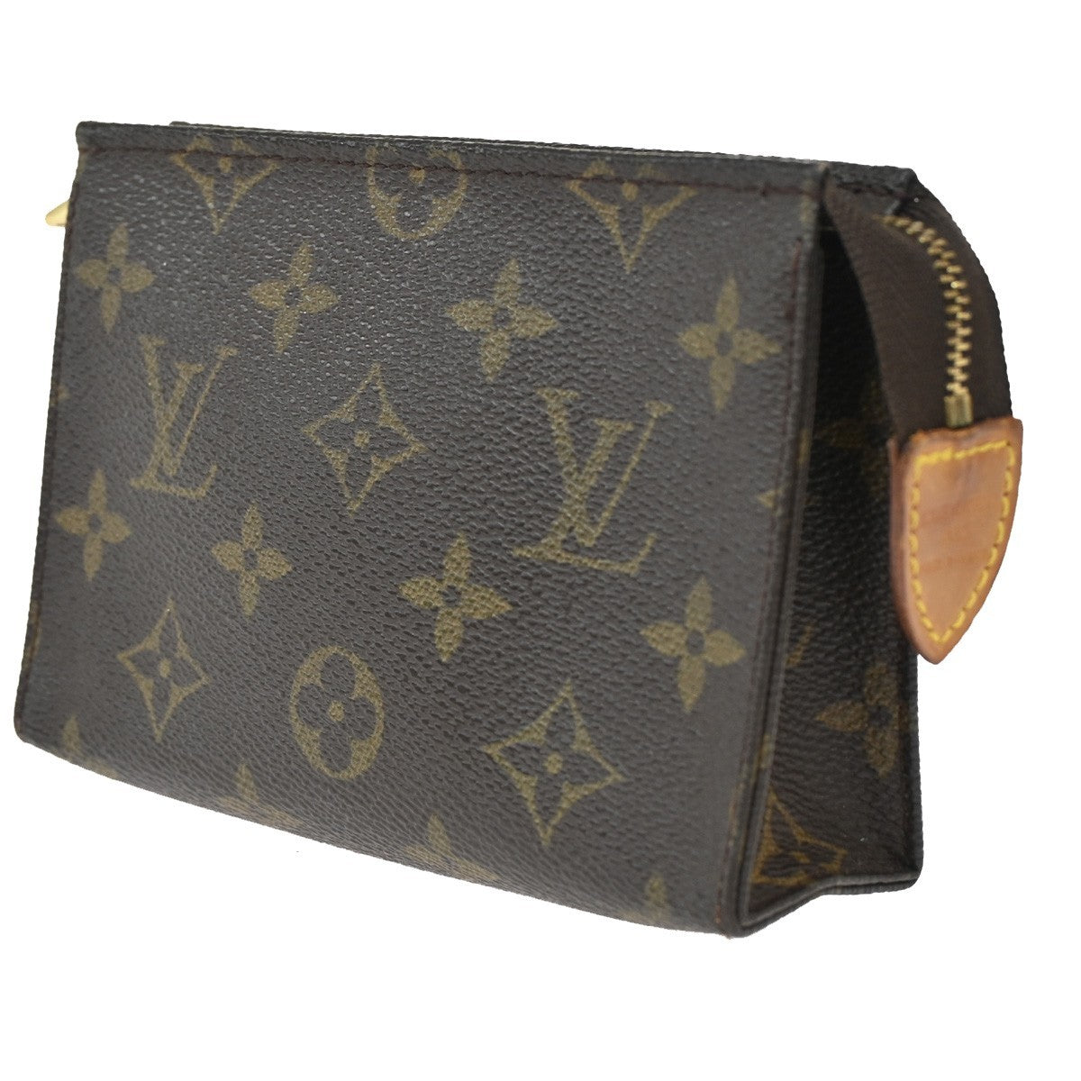 LOUIS VUITTON Poche Toilette 15 Clutch Pouch Bag Monogram Leather M47546 66KB679