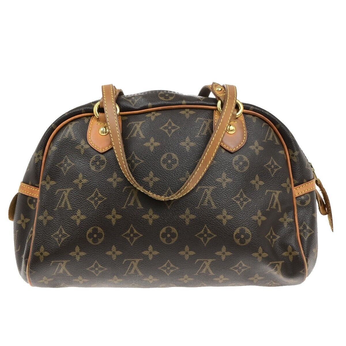 LOUIS VUITTON Montorgueil PM Shoulder Bag Monogram Leather Brown M95565 16KA545