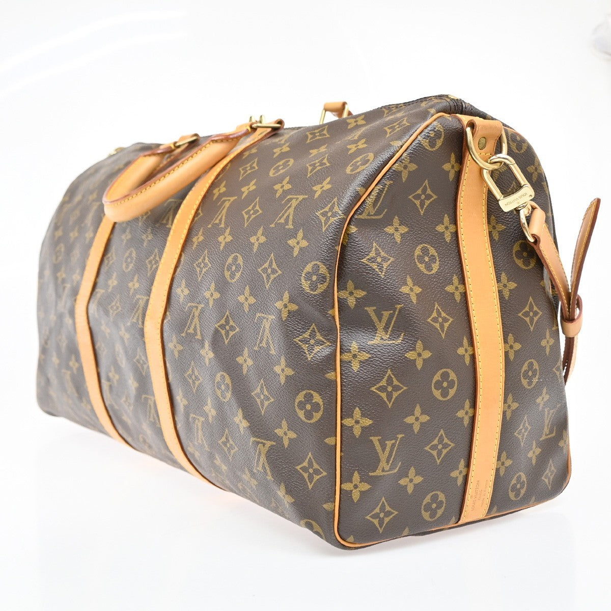 LOUIS VUITTON Keepall Bandouliere 50 2Way Hand Bag Monogram Brown M41416 21EF848