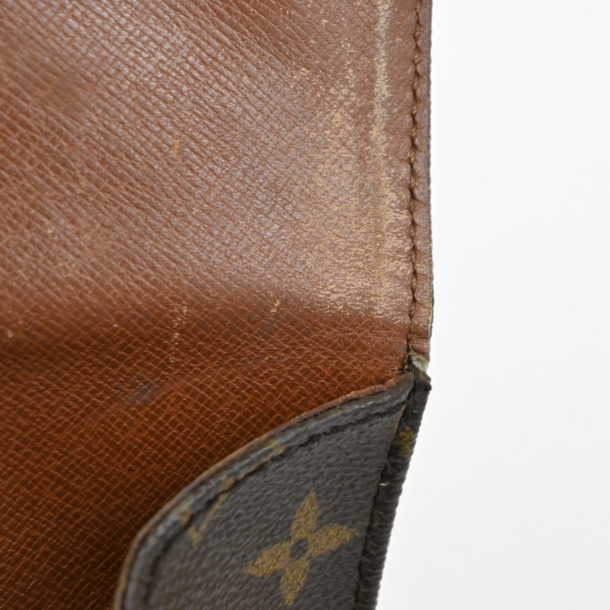 LOUIS VUITTON Cartouchiere MM Shoulder Bag Monogram Leather Brown M51253 32TA563