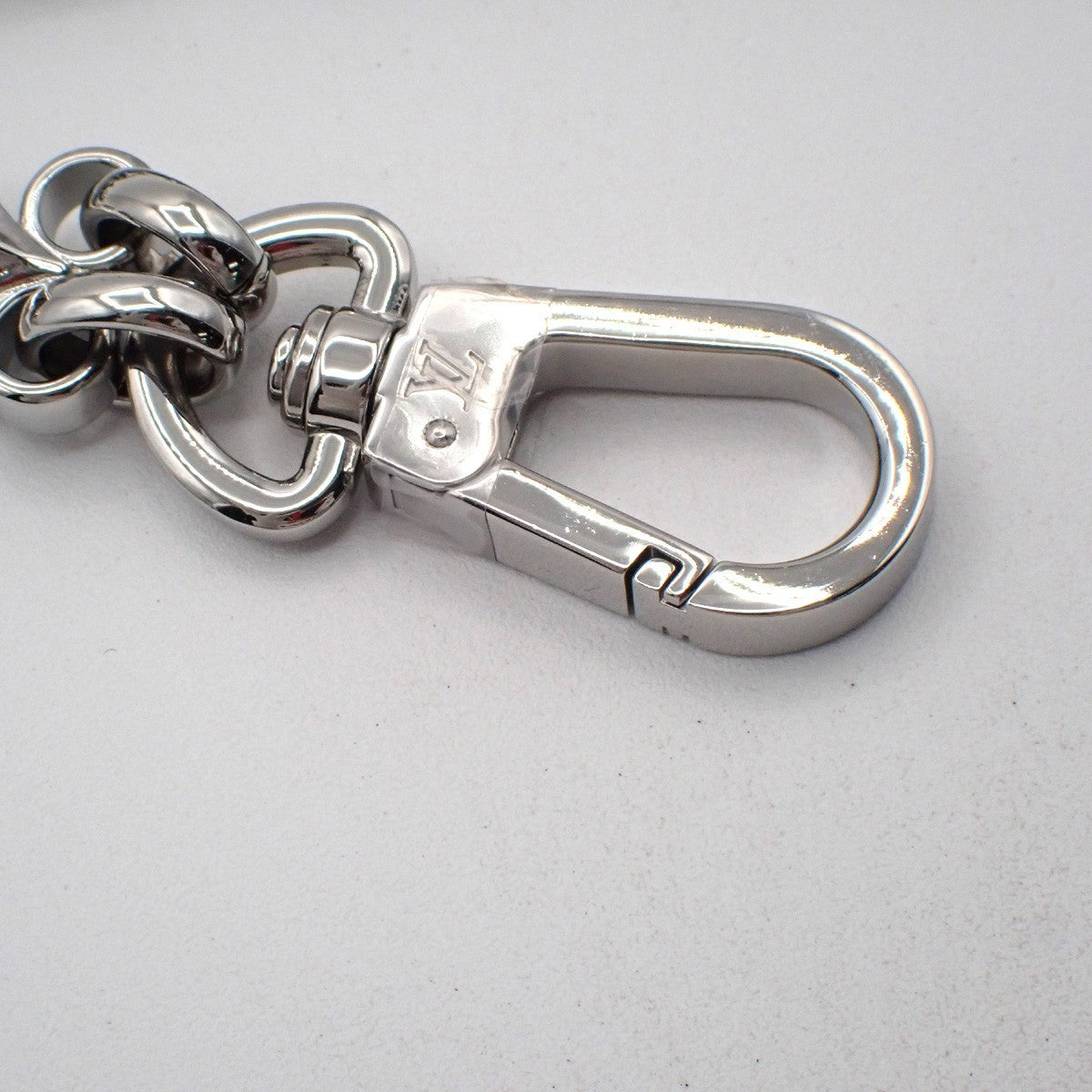 LOUIS VUITTON Logo Dauphine Chain Shoulder strap Stainless Steel Siver 38RL715