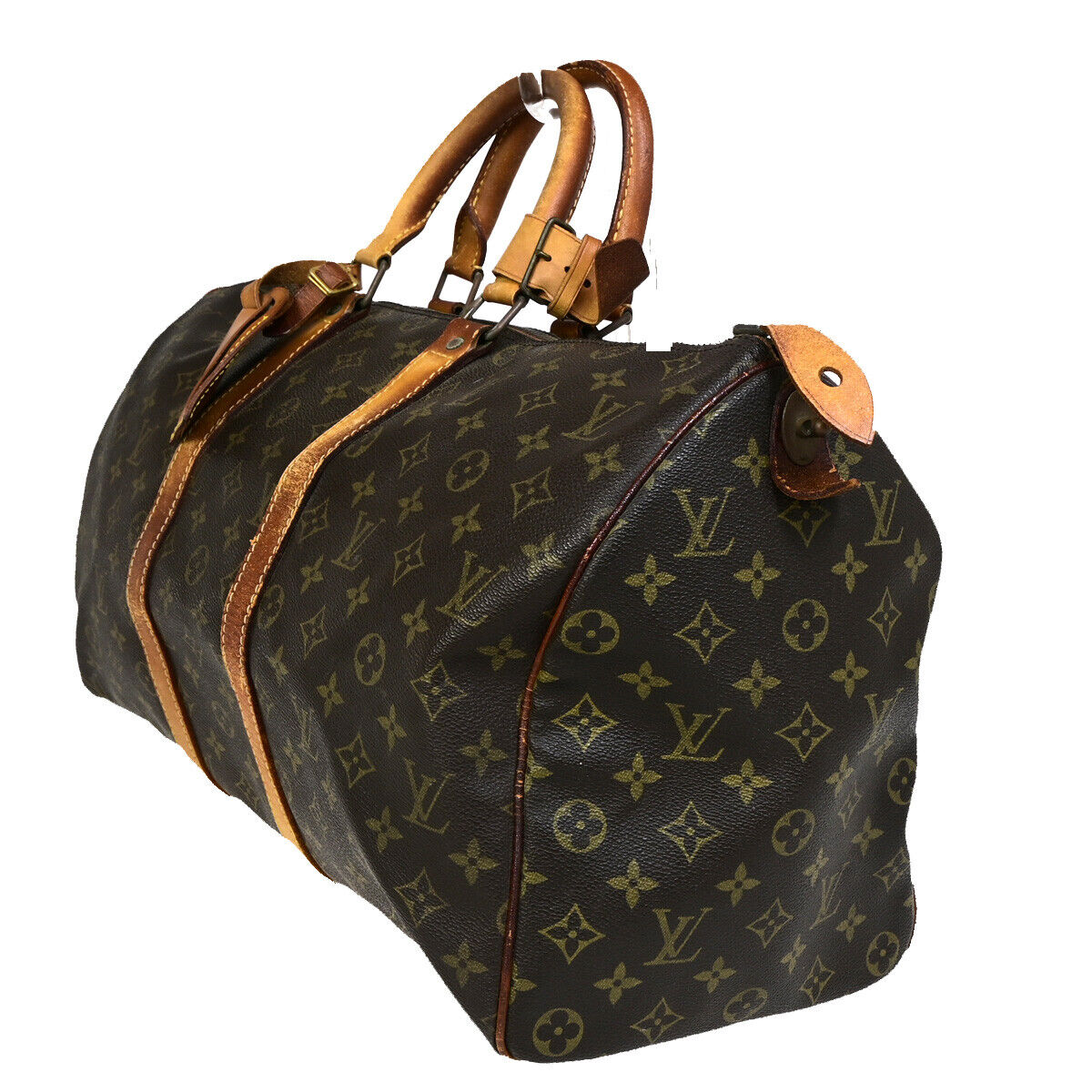 LOUIS VUITTON Keepall 45 Travel Hand Bag Monogram Leather Brown M41428 64SJ094
