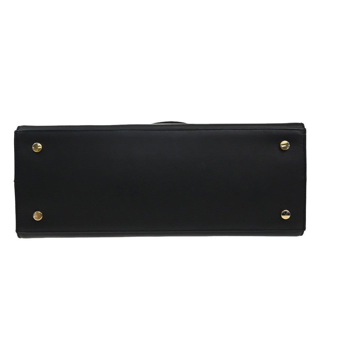 SALVATORE FERRAGAMO Logo Gancini Shoulder Hand Bag Leather GHW Black 30MA179