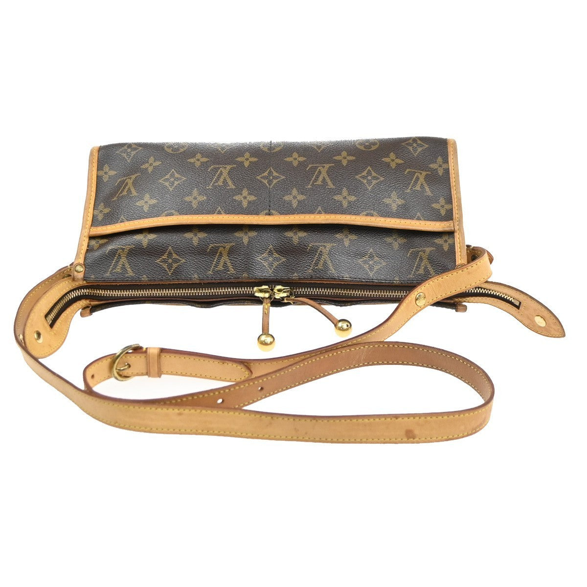 LOUIS VUITTON LV Popincourt Long Shoulder Bag Monogram Brown M40008 93SA145