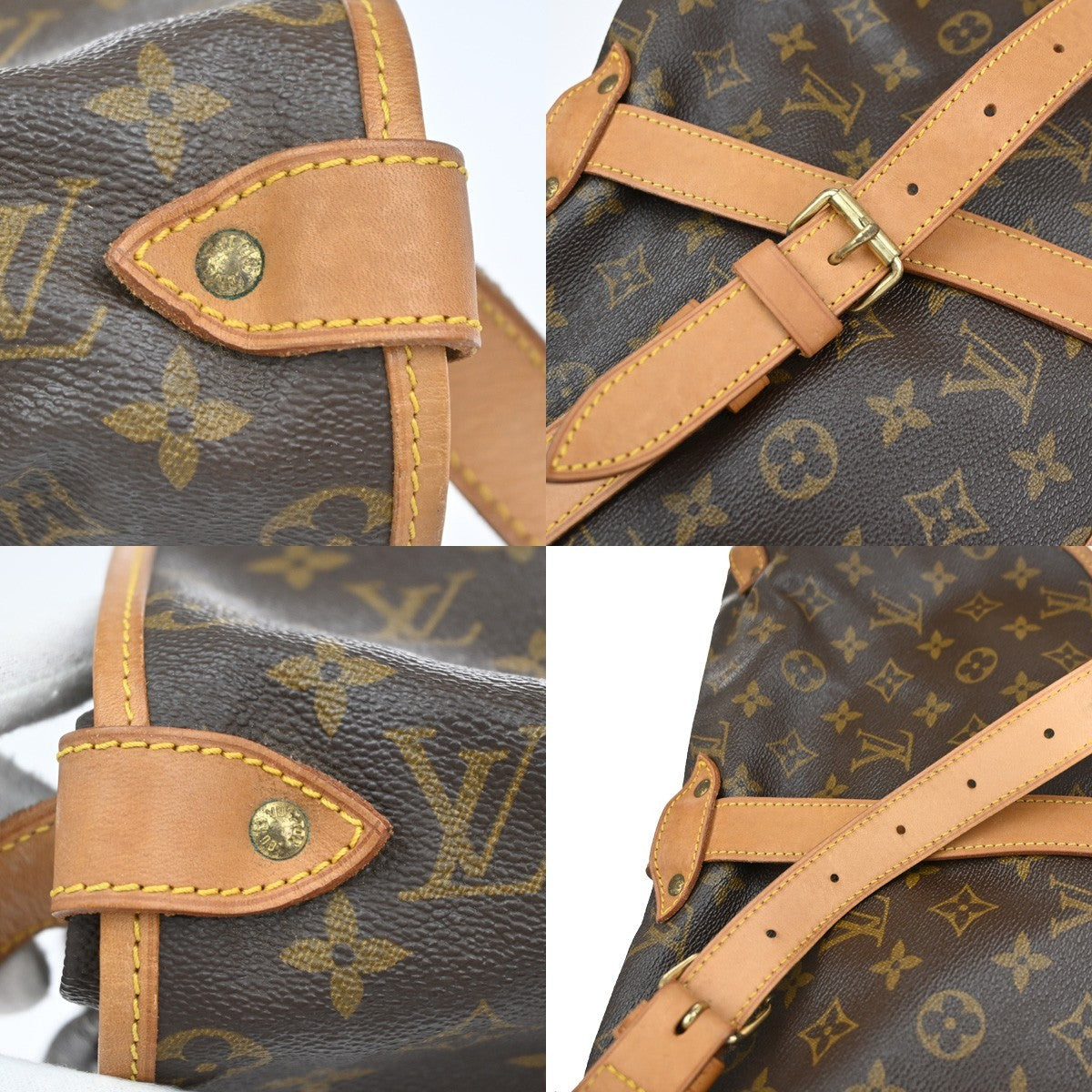 LOUIS VUITTON Saumur 35 Shoulder Bag Monogram Leather BN France M42254 11TA651