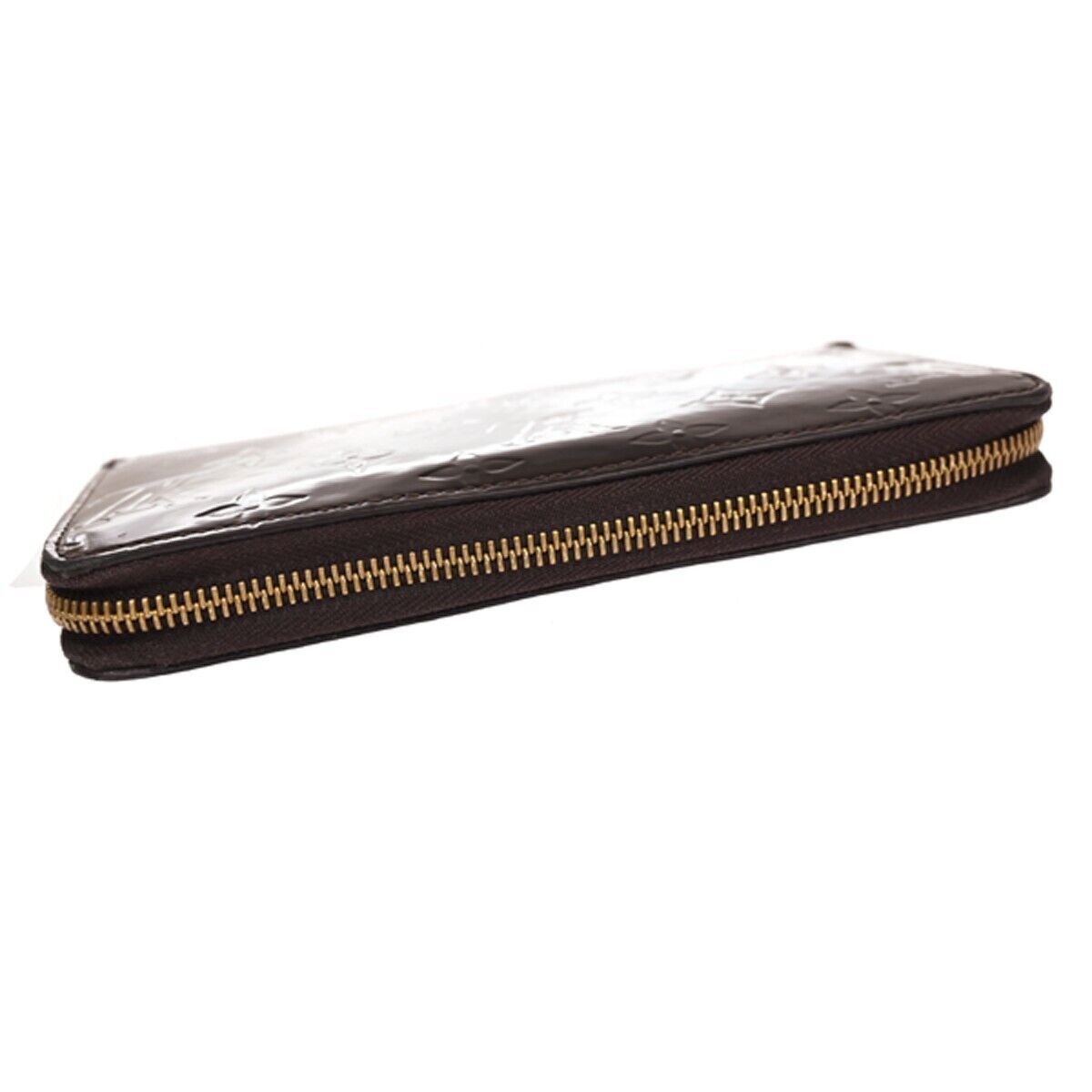 LOUIS VUITTON Zippy Long Wallet Monogram Vernis Leather Amarante M93522 63GA192