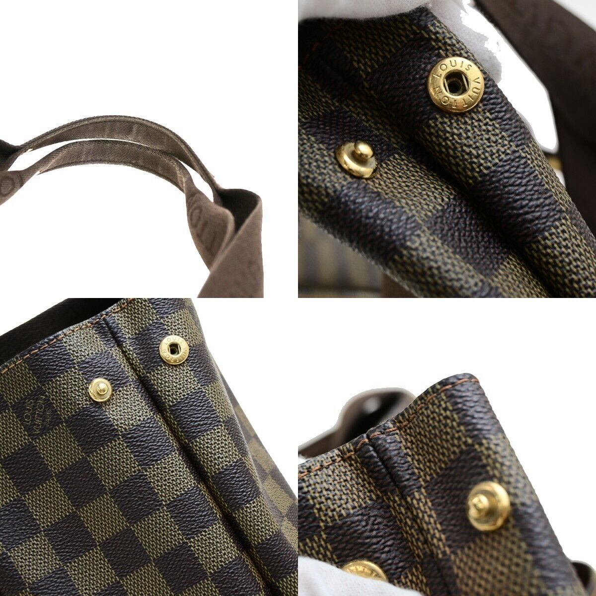 LOUIS VUITTON Cabas Beaubourg Shoulder Bag Damier Ebene Leather N52006 12EC923