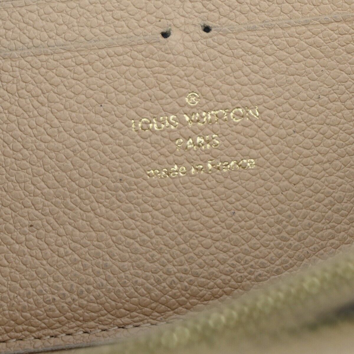 LOUIS VUITTON Clemence Long Bifold Wallet Monogram Empreinte BE M60173 64KA130
