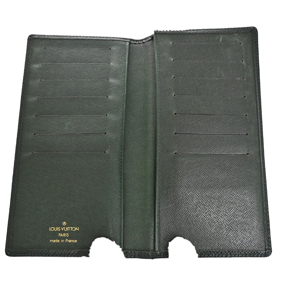 LOUIS VUITTON 3 Set Bifold Wallet Purse Monogram Epi Taiga Leather Green 02SH153