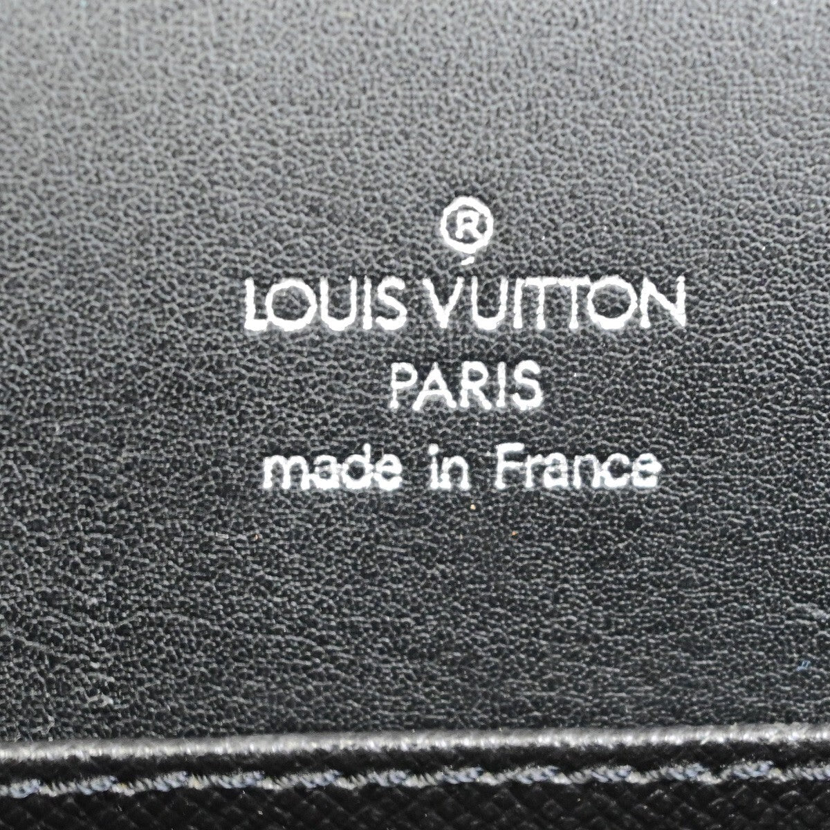 LOUIS VUITTON Serviette Kazan Hand Bag Taiga Leather Black M30802 68EE125