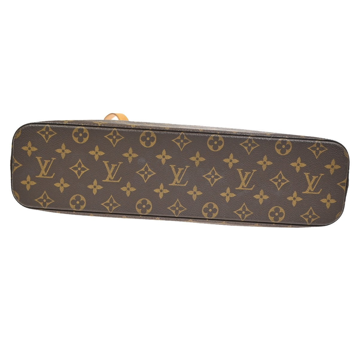 LOUIS VUITTON Logo Luco Shoulder Tote Bag Monogram Leather Brown M51155 77CA904