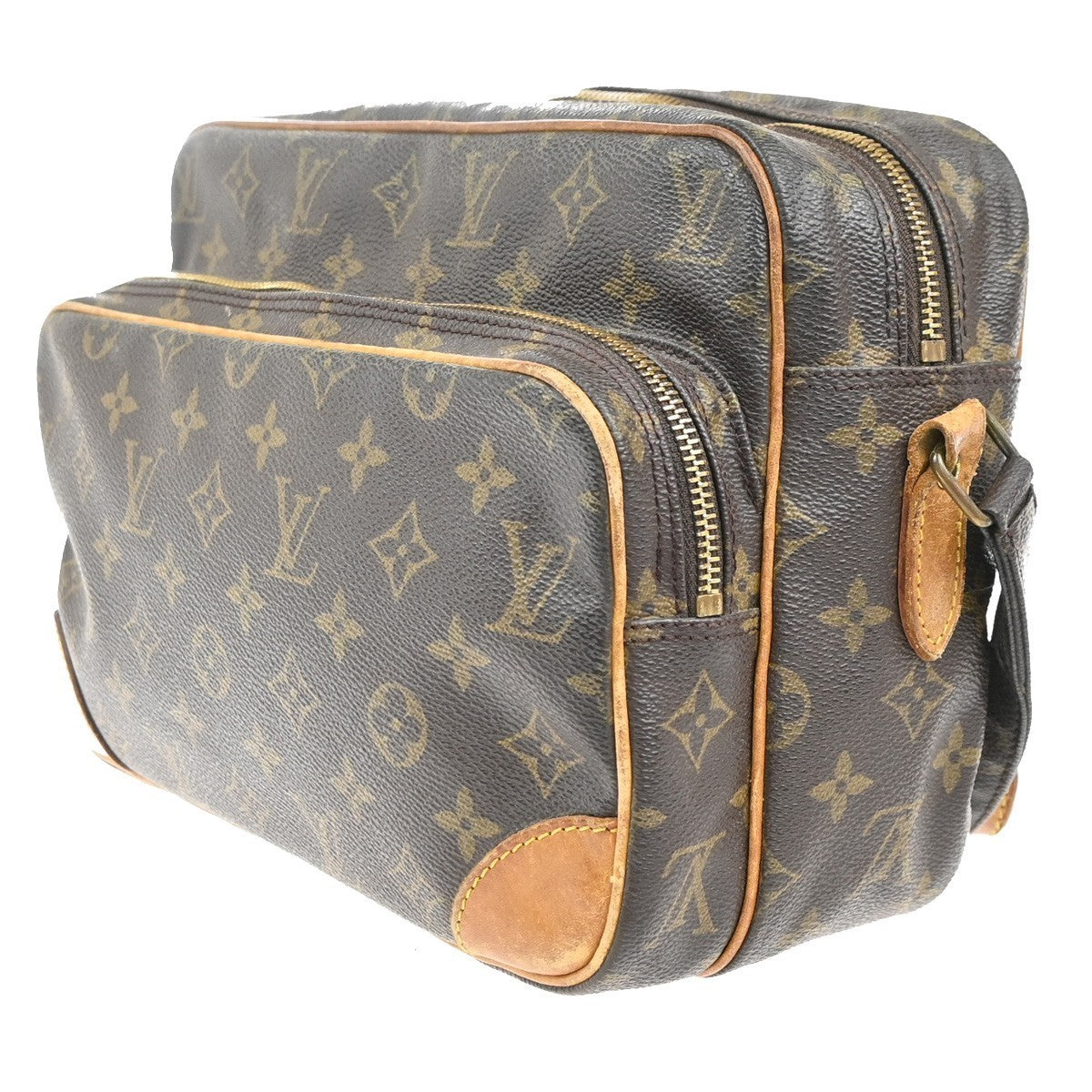 LOUIS VUITTON Nile Crossbody Shoulder Bag Monogram Leather Brown M45244 83MA235