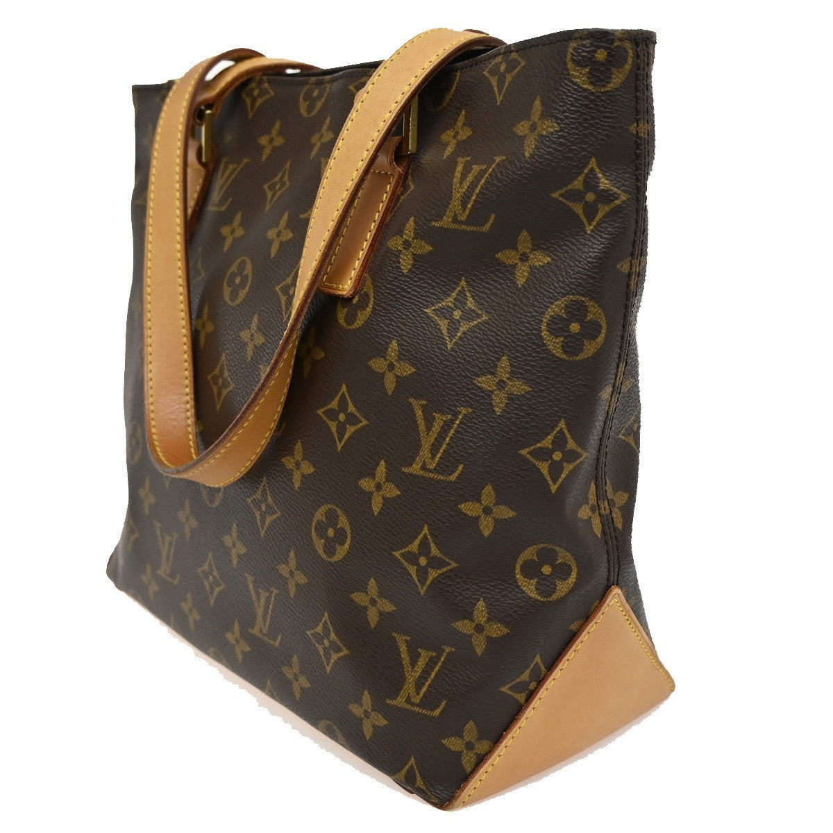 LOUIS VUITTON Cabas Piano Shoulder Bag Monogram Leather Brown M51148 20CA259