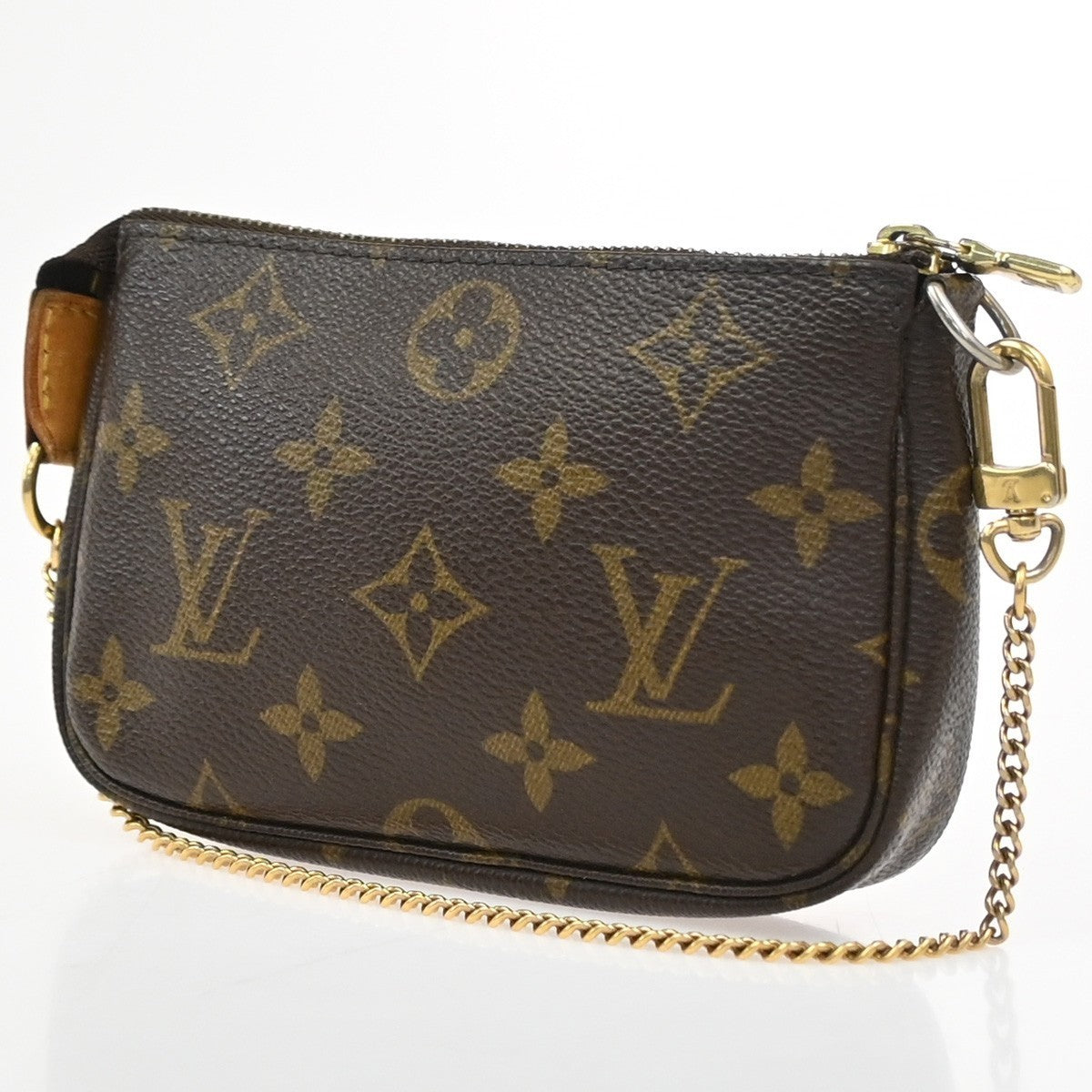 LOUIS VUITTON Mini Pochette Accessoires Hand Bag Monogram Leather M58009 77SA051
