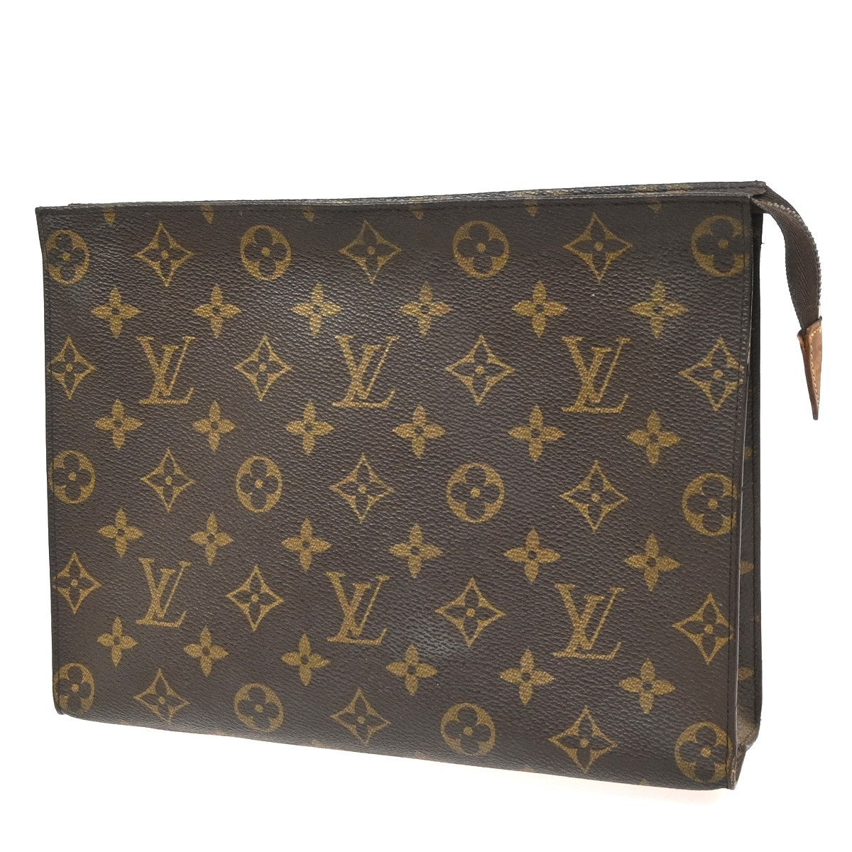LOUIS VUITTON Poche Toilette 26 Clutch Hand Bag Monogram Leather M47542 02CA763