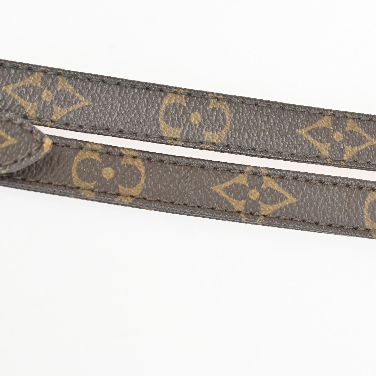 LOUIS VUITTON Shoulder Strap Monogram Leather Brown Gold Bag Accessory 60TA626
