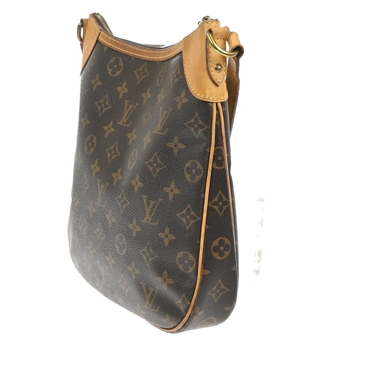 LOUIS VUITTON Odeon PM Shoulder Bag Monogram Leather Brown France M56390 11YH922