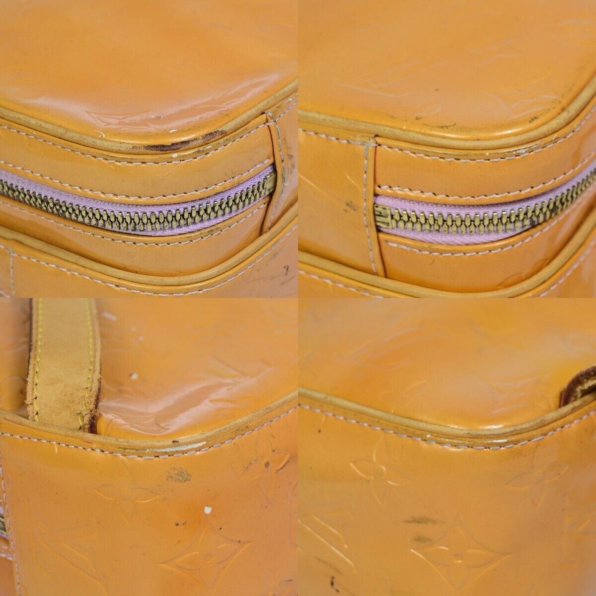 LOUIS VUITTON Marley Backpack Bag Monogram Vernis Leather Rose M91039 07EB442