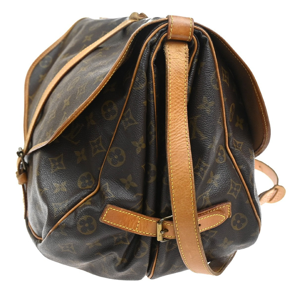 LOUIS VUITTON Saumur 35 Shoulder Bag Monogram Leather BN France M42254 72KC960