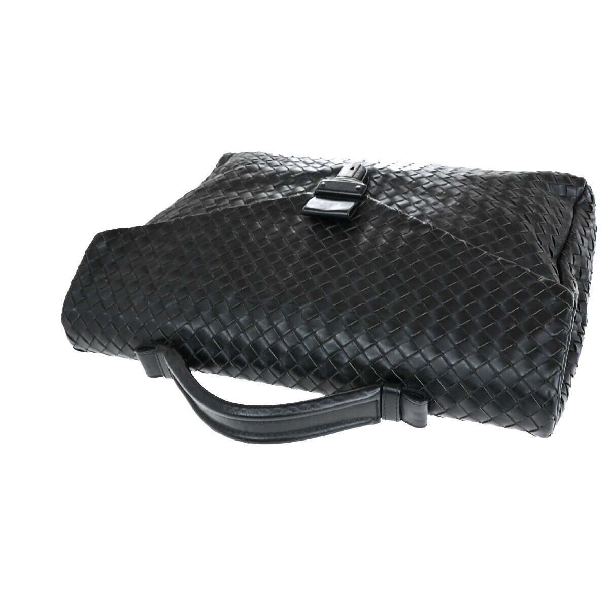 BOTTEGA VENETA Intrecciato Hand Bag Business Bag Leather Black Italy 83SH964
