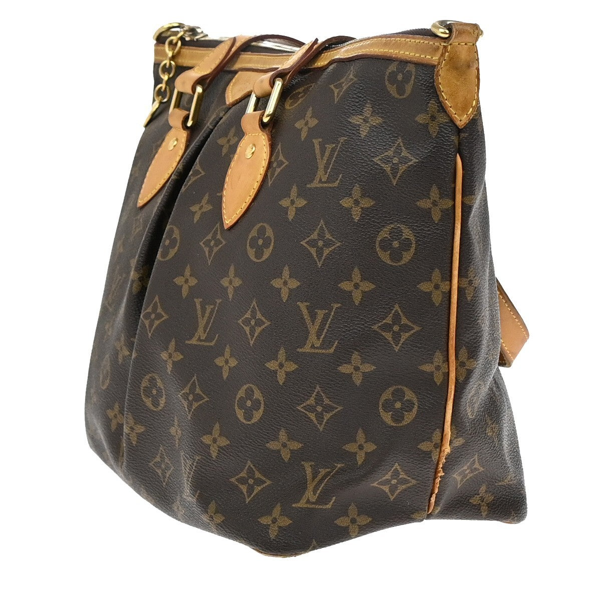 LOUIS VUITTON Palermo PM Shoulder Hand Bag Monogram Leather Brown M40145 88FB534