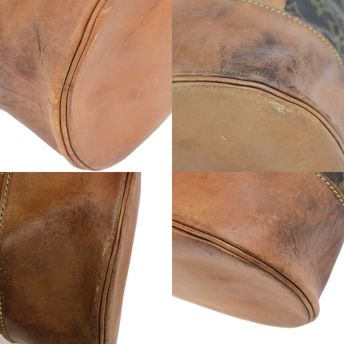 LOUIS VUITTON LV Randonnee GM Shoulder Bag Monogram Leather Brown M42244 30YG634