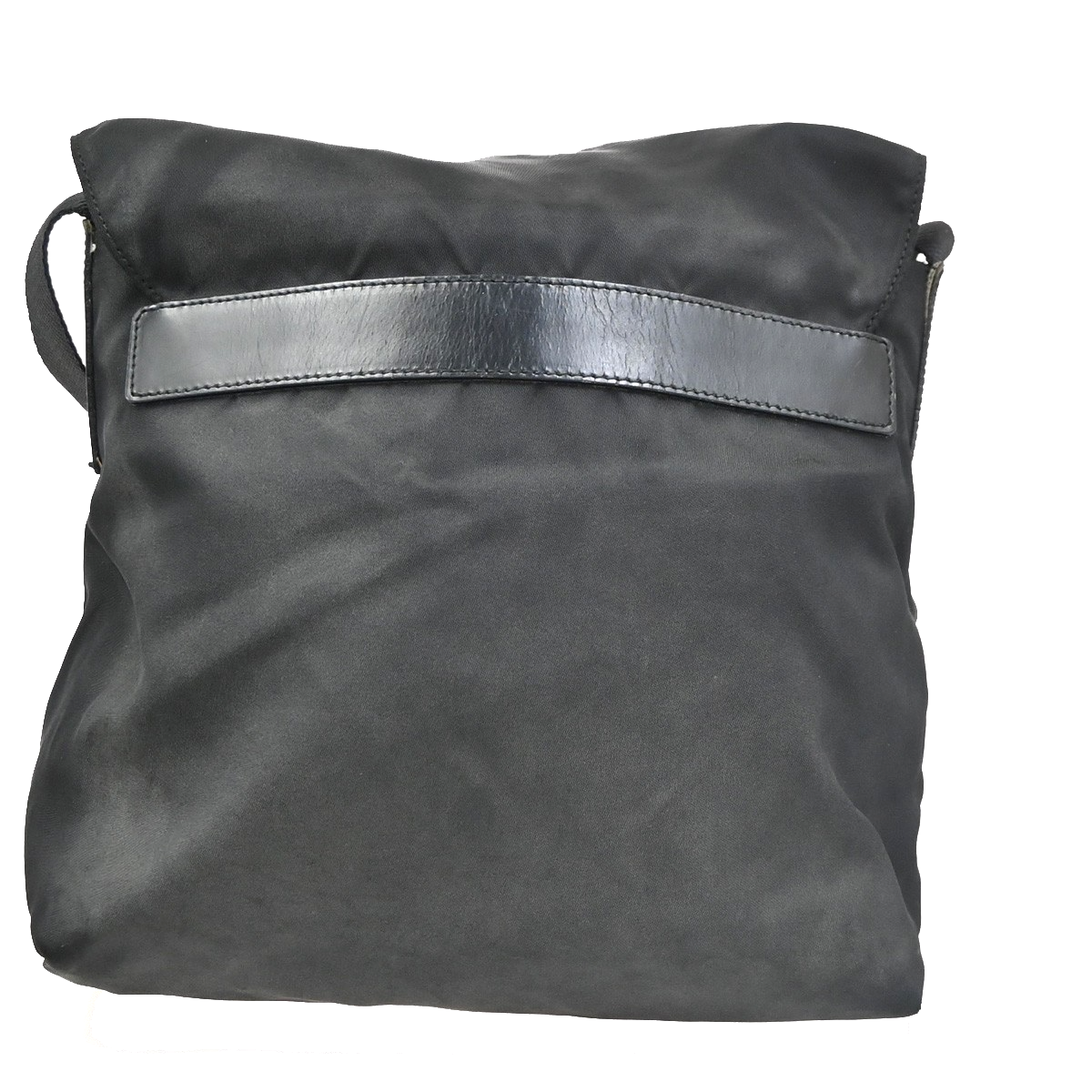 PRADA Logo Tessuto Mini Shouler Bag Nylon Leather Black SHW Italy 69YJ257