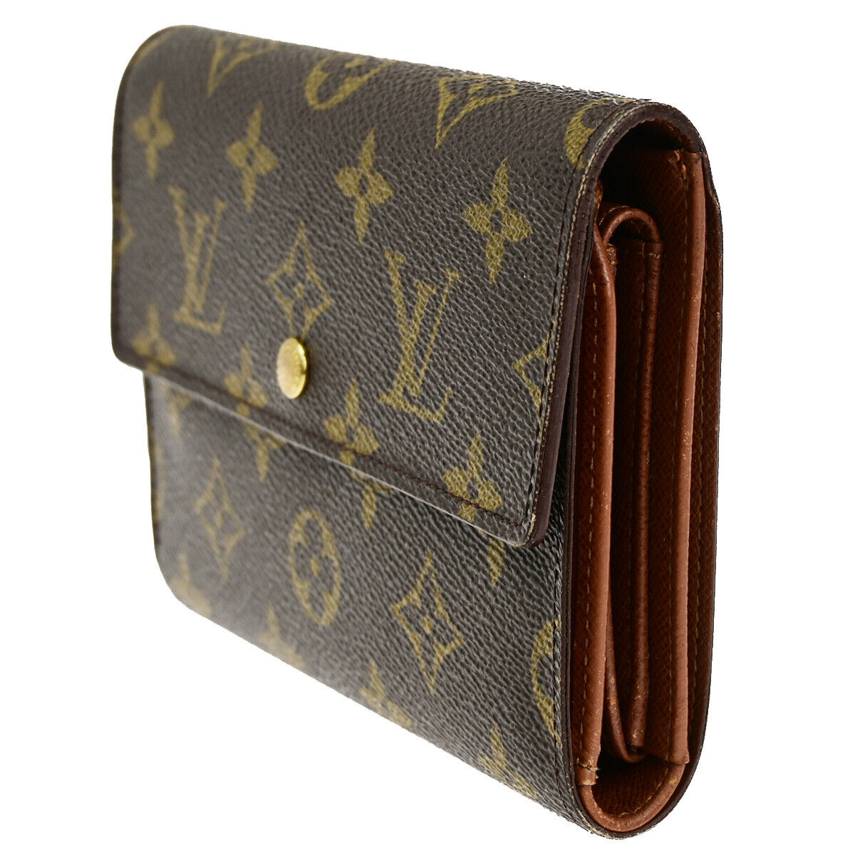 LOUIS VUITTON Porte Tresor Etui Papier Trifold Wallet Monogram BN M61202 67YE663