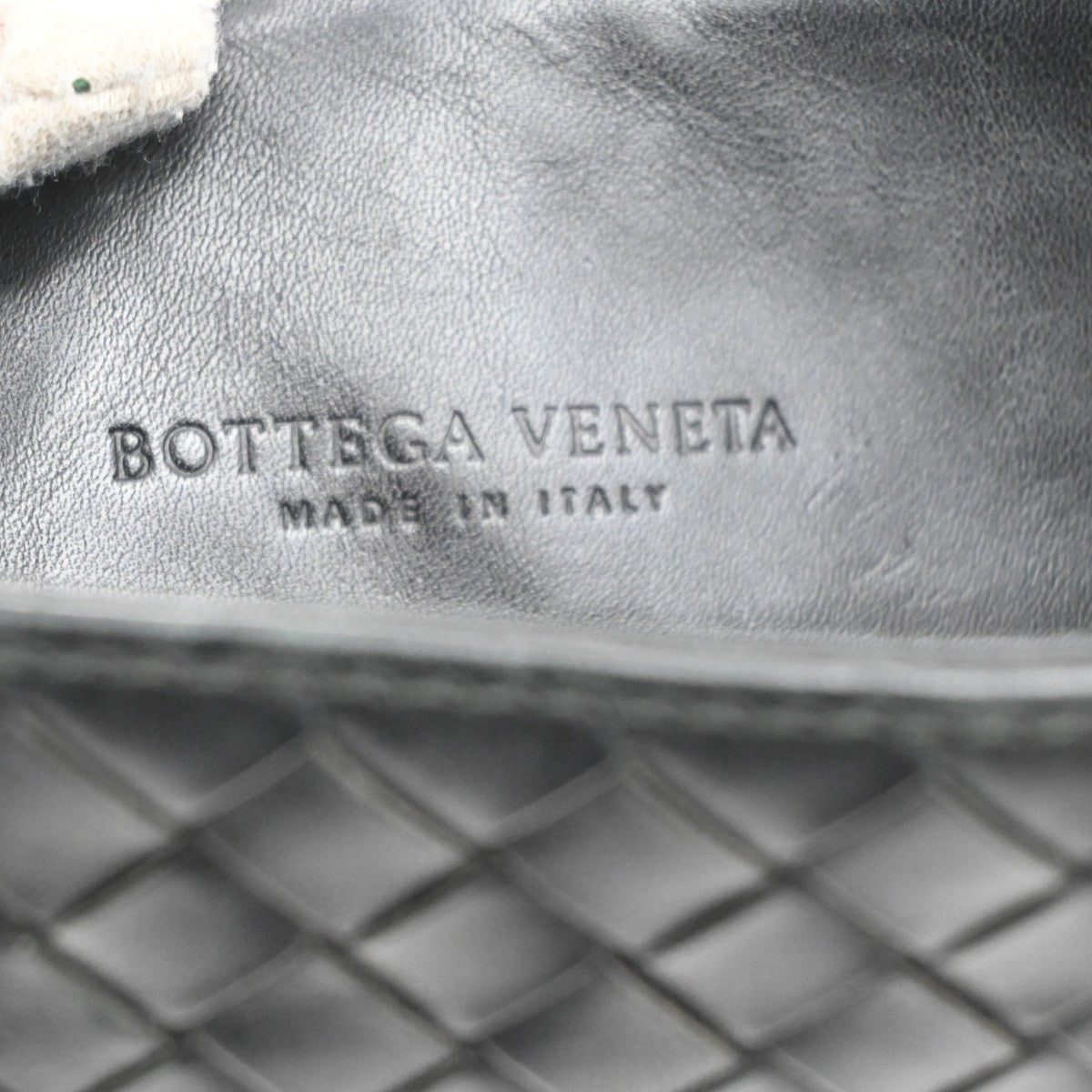 BOTTEGA VENETA Intrecciato Shoulder Bag Leather Black Italy 172736 12RL630