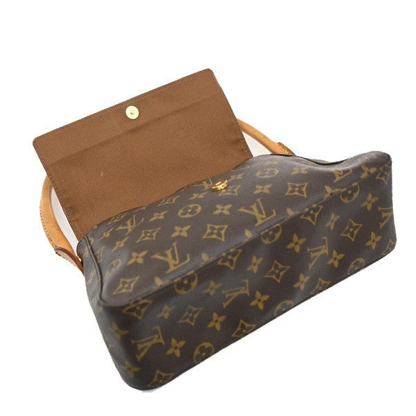 LOUIS VUITTON Mini Looping Hand Bag Monogram Leather Brown USA M51147 13CA555