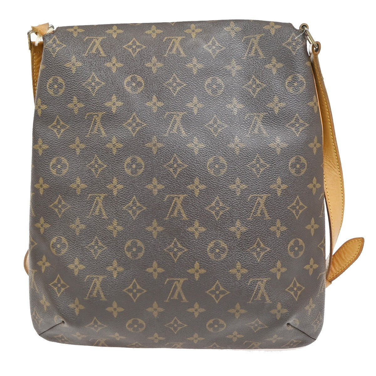 LOUIS VUITTON Musette Shoulder Bag Monogram Leather Brown France M51256 70KC930