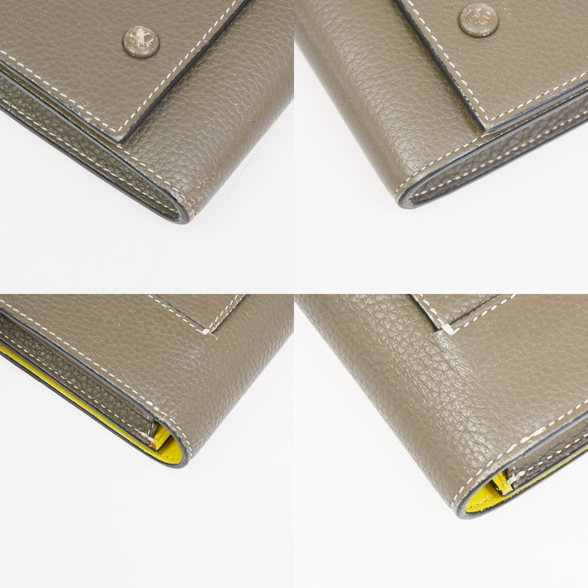 CELINE Logo Flap Multifunction Long Wallet Leather Brown SHW 04TA523