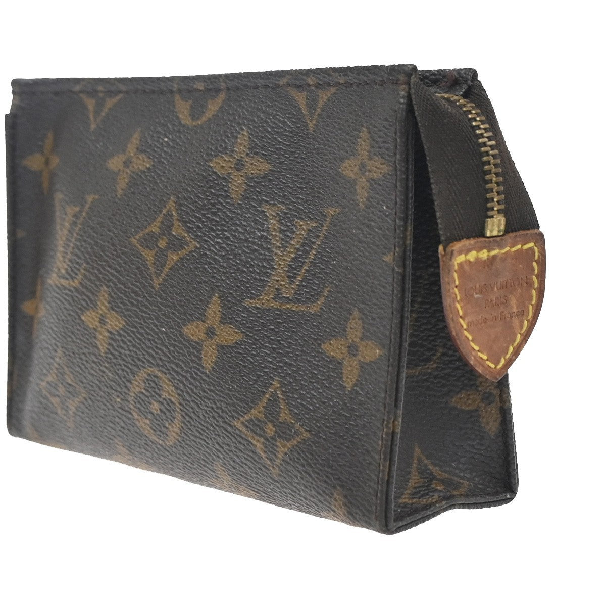 LOUIS VUITTON Poche Toilette 15 Clutch Pouch Bag Monogram Leather M47546 02KC751