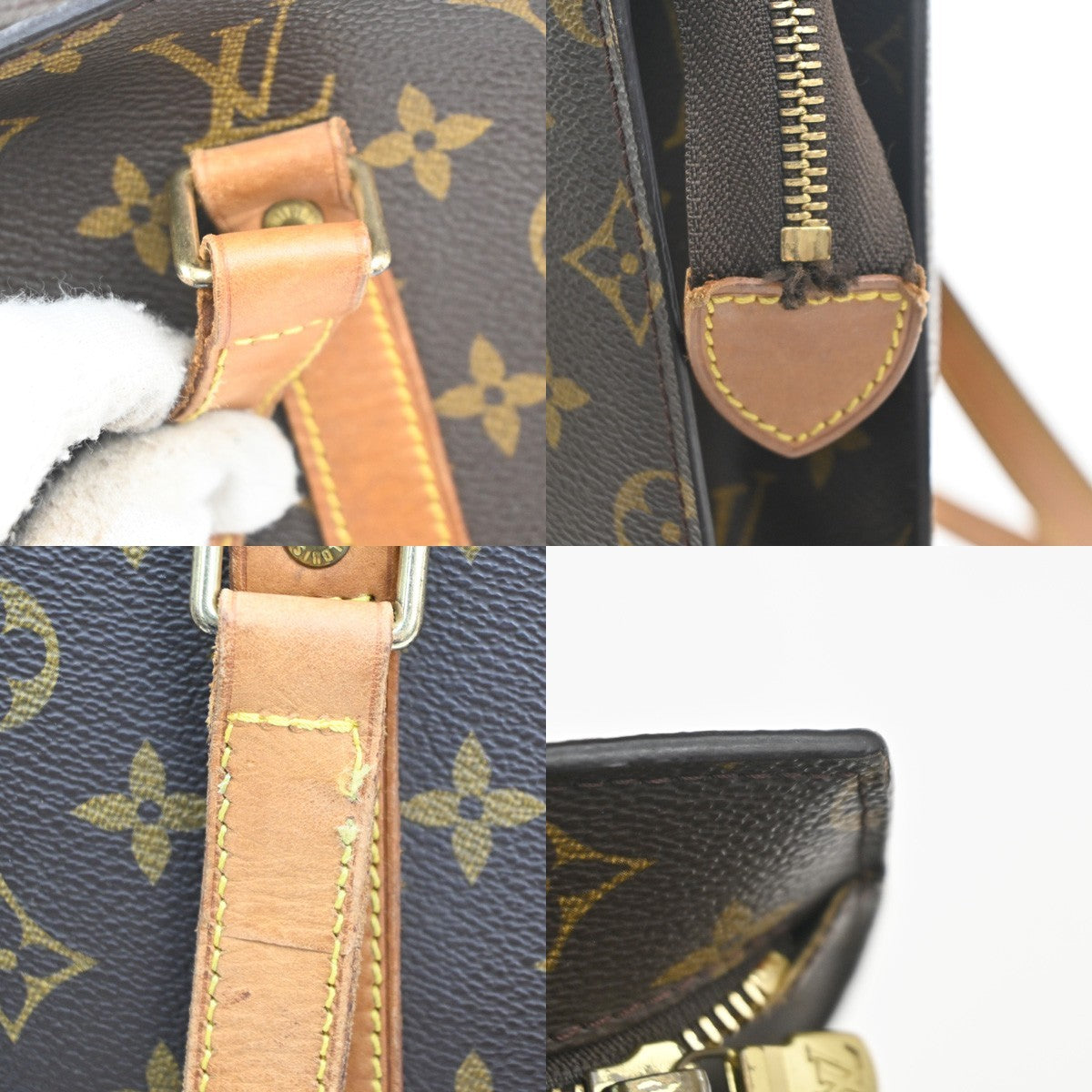 LOUIS VUITTON BABYLONE Shoulder Bag Monogram Leather Brown France M51102 82MA349