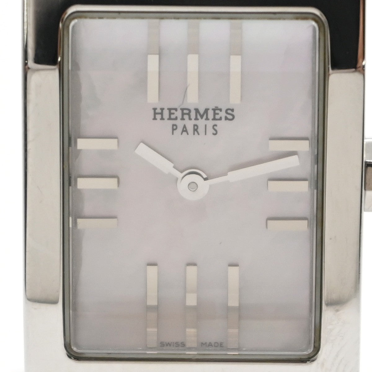 [Near Mint] HERMES Tandem TA1.210 Wrist Watch 19mm Shell Dial Quartz SS 97LC579