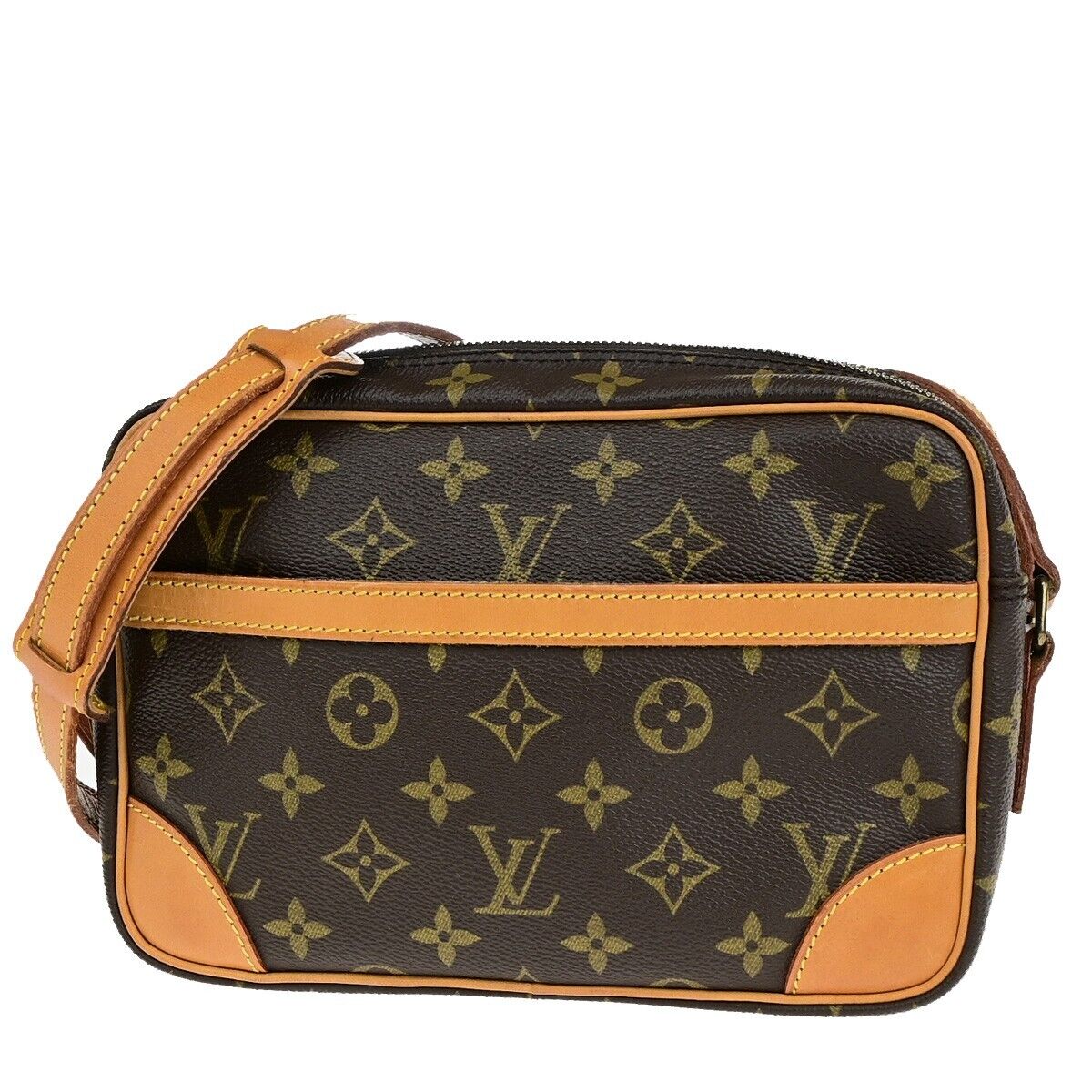 LOUIS VUITTON Trocadero 24 Shoulder Bag Monogram Leather Brown M51276 72ED014