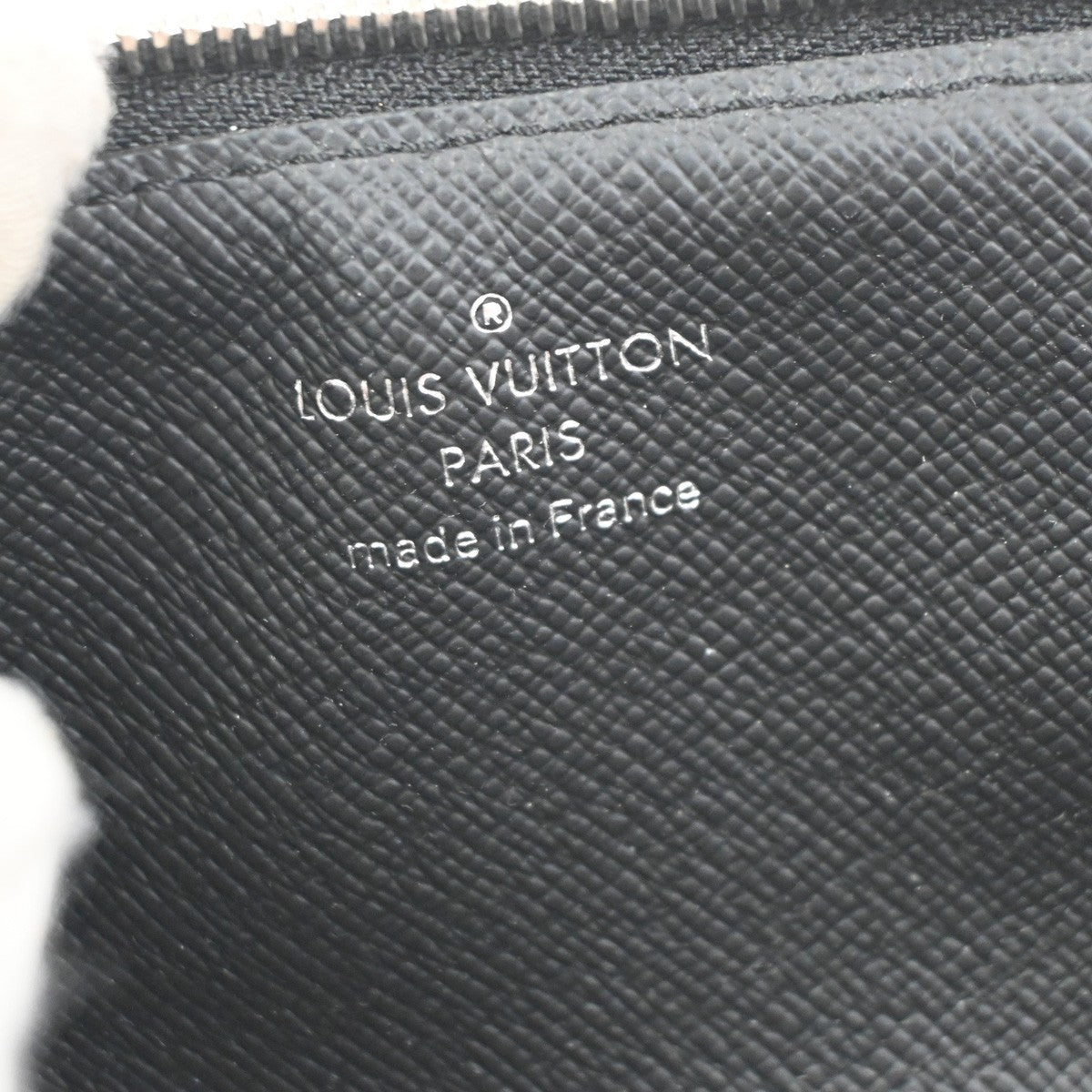 LOUIS VUITTON Pochette Cle Key Pouch Damier Graphite Leather  BK N61237 35RL928
