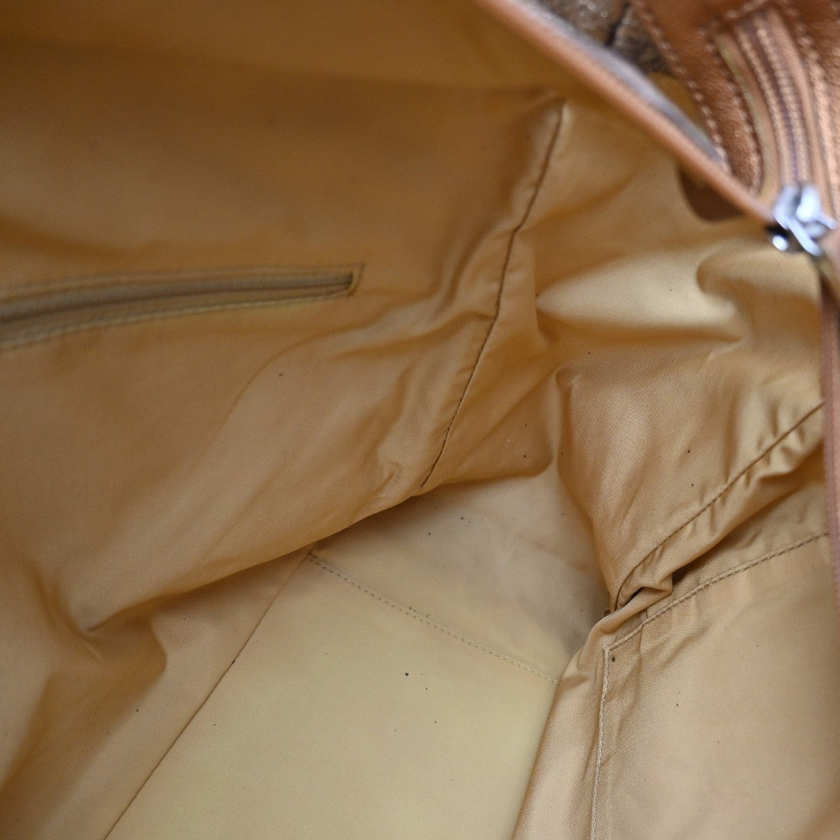 CHANEL CC Paris Biarritz Shoulder Bag Coating Canvas Leather Bronze 603RF988
