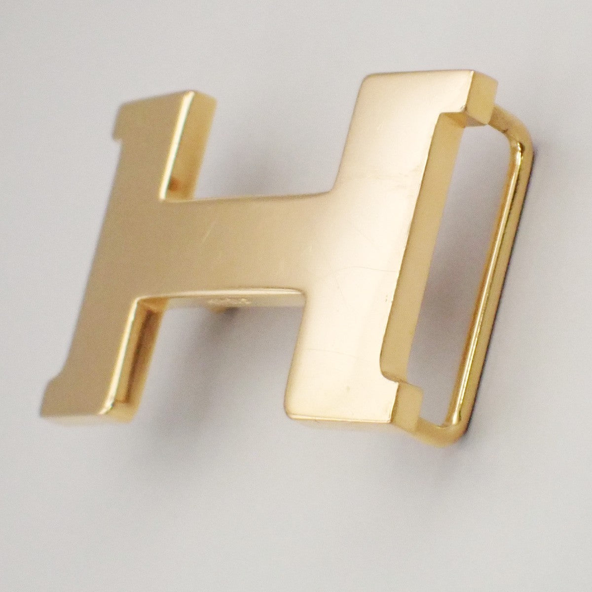 HERMES H Logo Constance Buckle Metal Gold Plated 30RL995