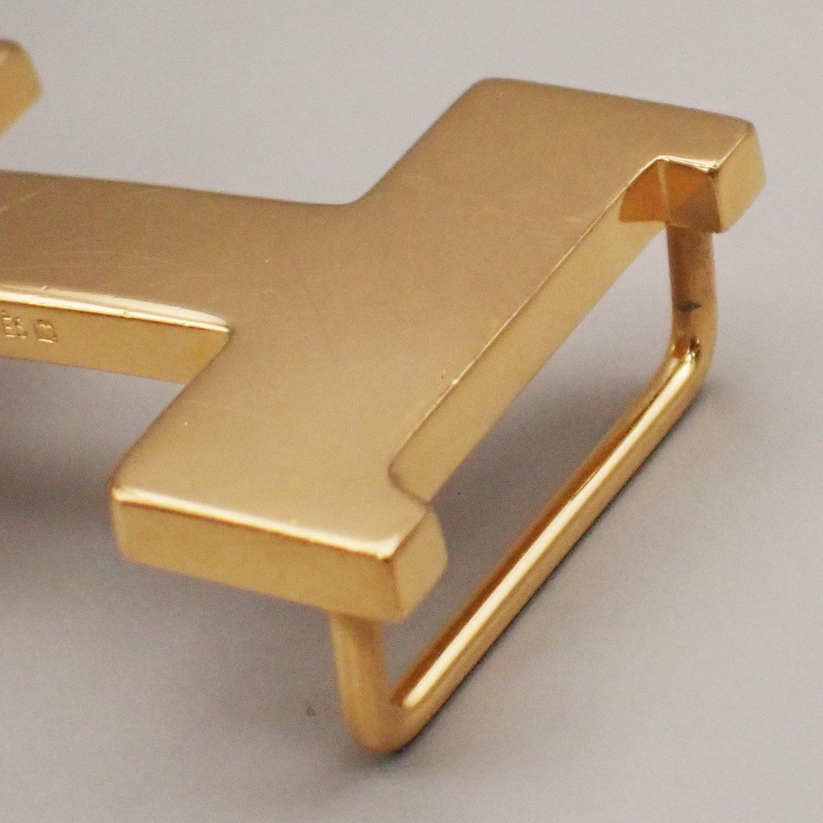 HERMES H Logo Constance Buckle Metal Gold Plated 30RL995