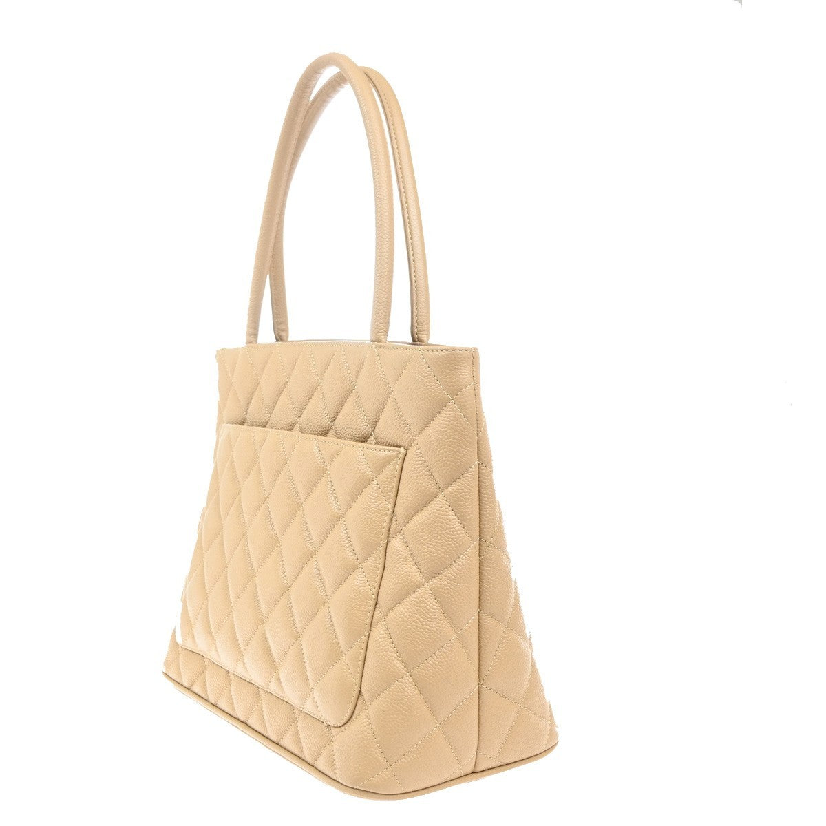 CHANEL CC Matelasse Shoulder Hand Bag Grained Calfskin Leather BE Italy 369RL781