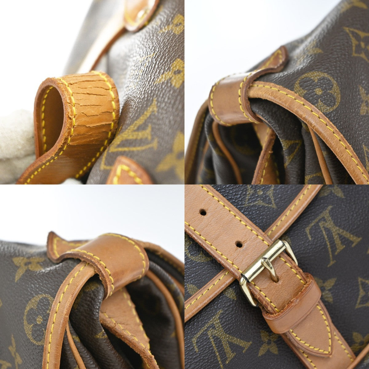 LOUIS VUITTON Saumur 35 Shoulder Bag Monogram Leather BN France M42254 70KP569
