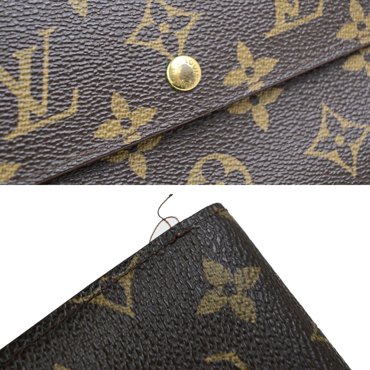 LOUIS VUITTON Porte Tresor Etui Papier Trifold Wallet Monogram BN M61202 01ED218