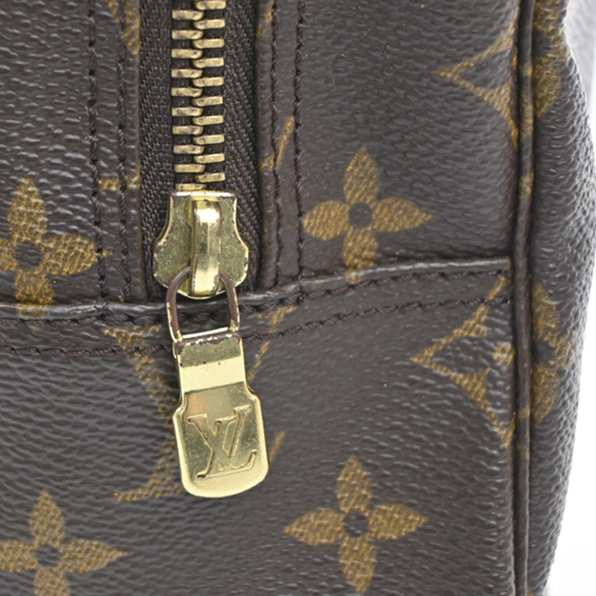 LOUIS VUITTON Trousse Toilette 28 Clutch Hand Bag Monogram Brown M47522 61MA188